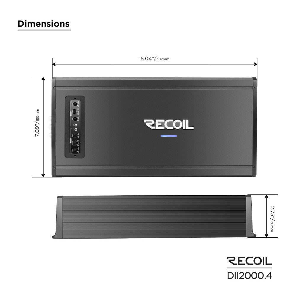 Recoil DII 2000.4, fyrkanaligt slutsteg