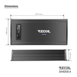 Recoil DII 4000.4, fyrkanaligt slutsteg