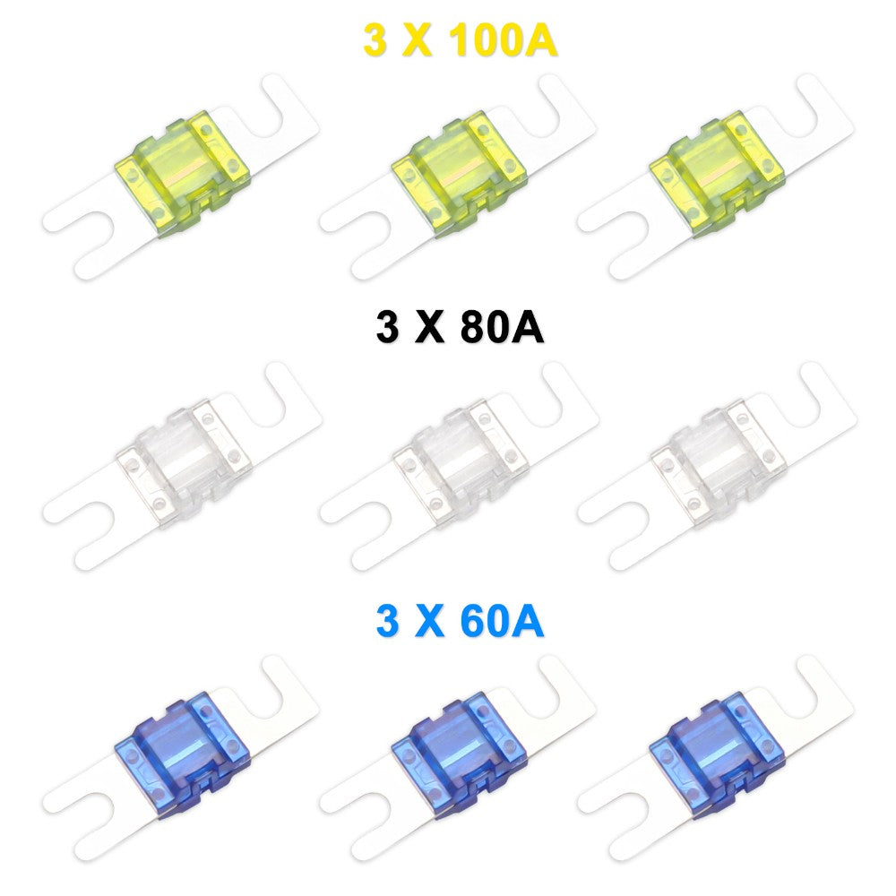 Recoil MFH13 Mini-ANL säkringshållare 3x50mm² till 3x20mm²