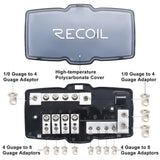 Recoil MPG4 Mini-ANL säkringshållare + jordblock 2x50mm² till 4x20mm²