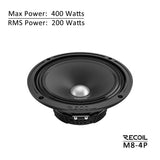 Recoil MS8-4P, 8" SPL-mellanregister