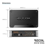 Recoil P610-PRO, DSP-slutsteg med 10 kanaler