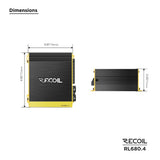 Recoil RL680.4, fyrkanaligt slutsteg