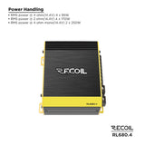 Recoil RL680.4, fyrkanaligt slutsteg