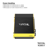 Recoil RL880.4, fyrkanaligt slutsteg