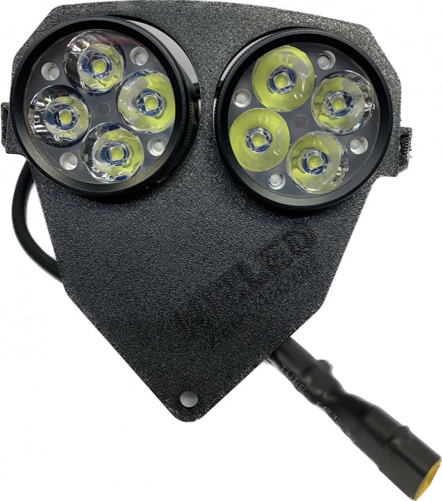 Lampfäste Beta -2019, NIZLED 2xR40DRL kallvit (80w) utan kåpa