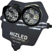 Dubbelljus kallvit 80w Fantic 2-takt 2024-, grå dekal, 2xE406k NIZLED