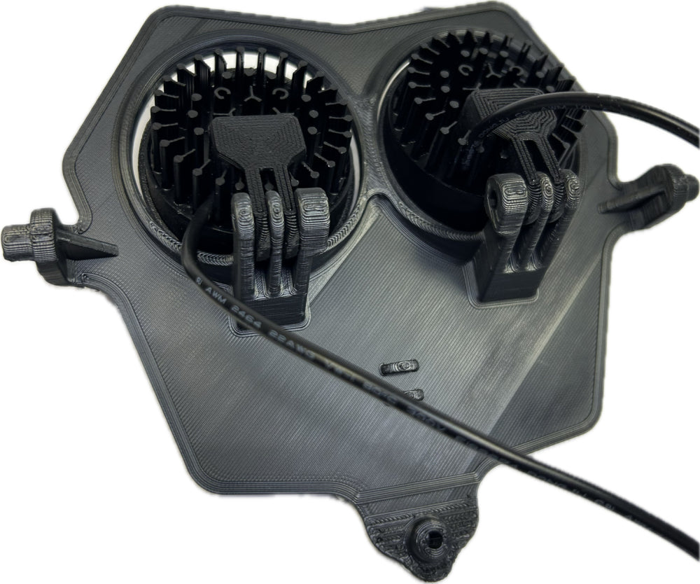 Dubbelljus kallvit 80w Fantic 2-takt 2024-, grå dekal, 2xE406k NIZLED