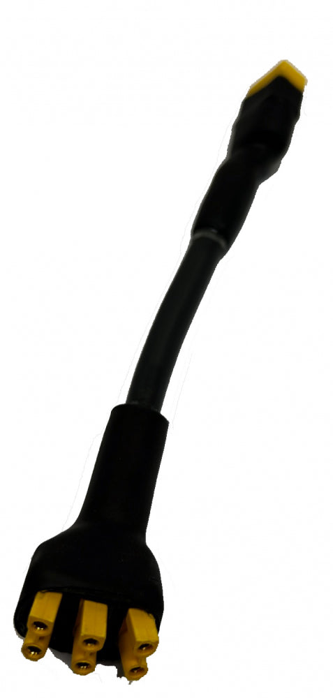 Adapterkabel till 2024- lampkåpa, 10cm XT60-XT30x3