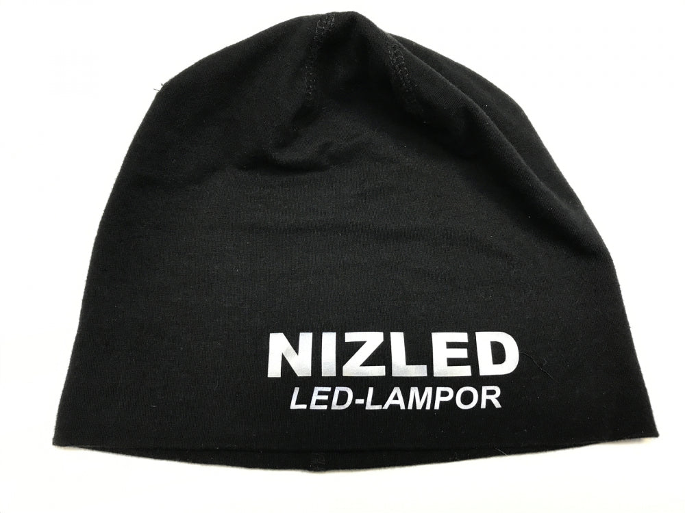 Nizled mössa med reflextryck
