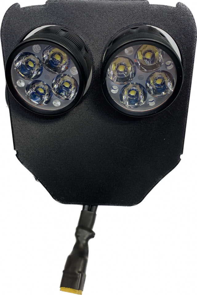 Dubbel lampfäste 80w Husqvarna 2017-2019, NIZLED R40DRL kallvit