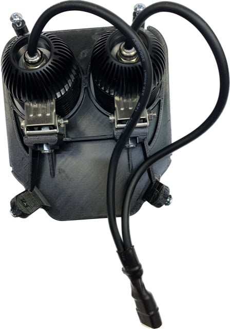 Dubbel lampfäste 80w Husqvarna 2017-2019, NIZLED R40DRL kallvit