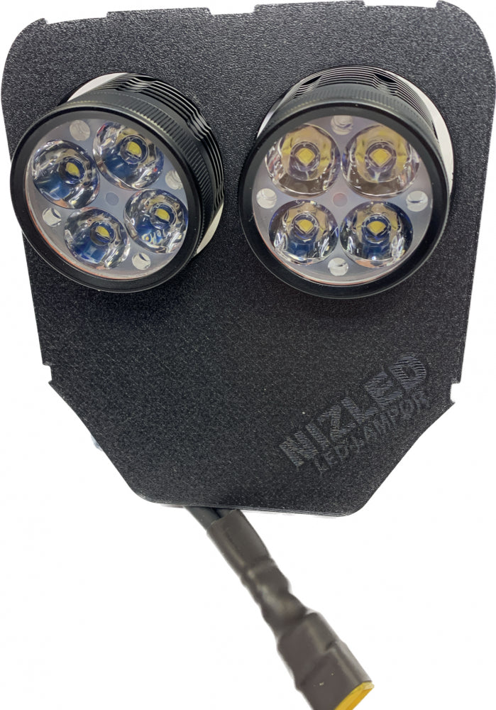Dubbel lampfäste 80w Husqvarna 2020-2023, NIZLED R40DRL kallvit