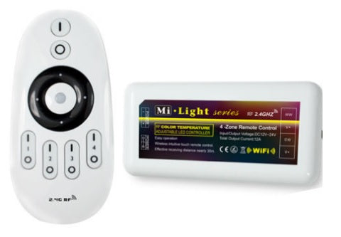 NIZLED Fjärrkontroll och styrbox/dimmer för LED tape vit 12volt