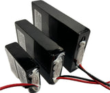 Li-ion batteri 12,6v (11,1) volt 3,5Ah med BMS, (batteri till E30 (E30F) lampan)