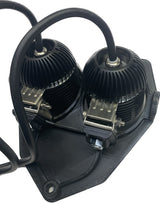 Lampfäste Sherco 2012-2023, 80w med 2st NIZLED R40DRL