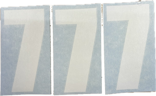 Nizled siffer dekal vit 7 10x5cm