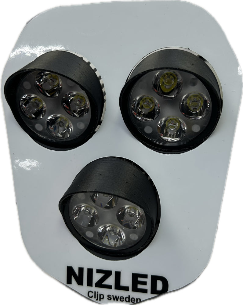 Trippelljus kallvit 120w Triumph 2024-, vit dekal, 3xE406k NIZLED
