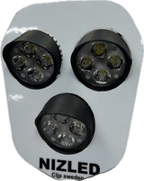 Trippelljus kallvit 120w Triumph 2024-, vit dekal, 3xE406k NIZLED
