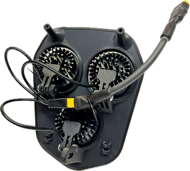 Trippelljus kallvit 120w Triumph 2024-, vit dekal, 3xE406k NIZLED