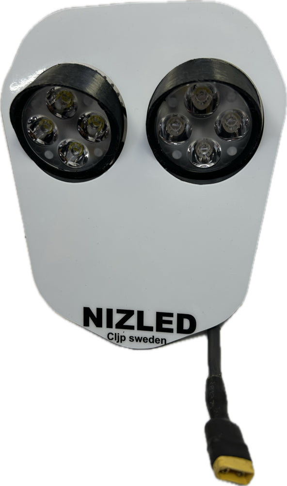 Dubbelljus varmvit 80w Triumph 2024-, vit dekal, 2xE405k NIZLED