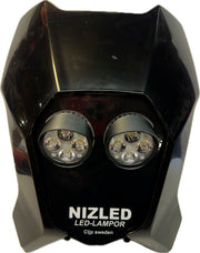 Dubbelljus varmvit 80w Triumph 2024-, svart, 2xE405k NIZLED
