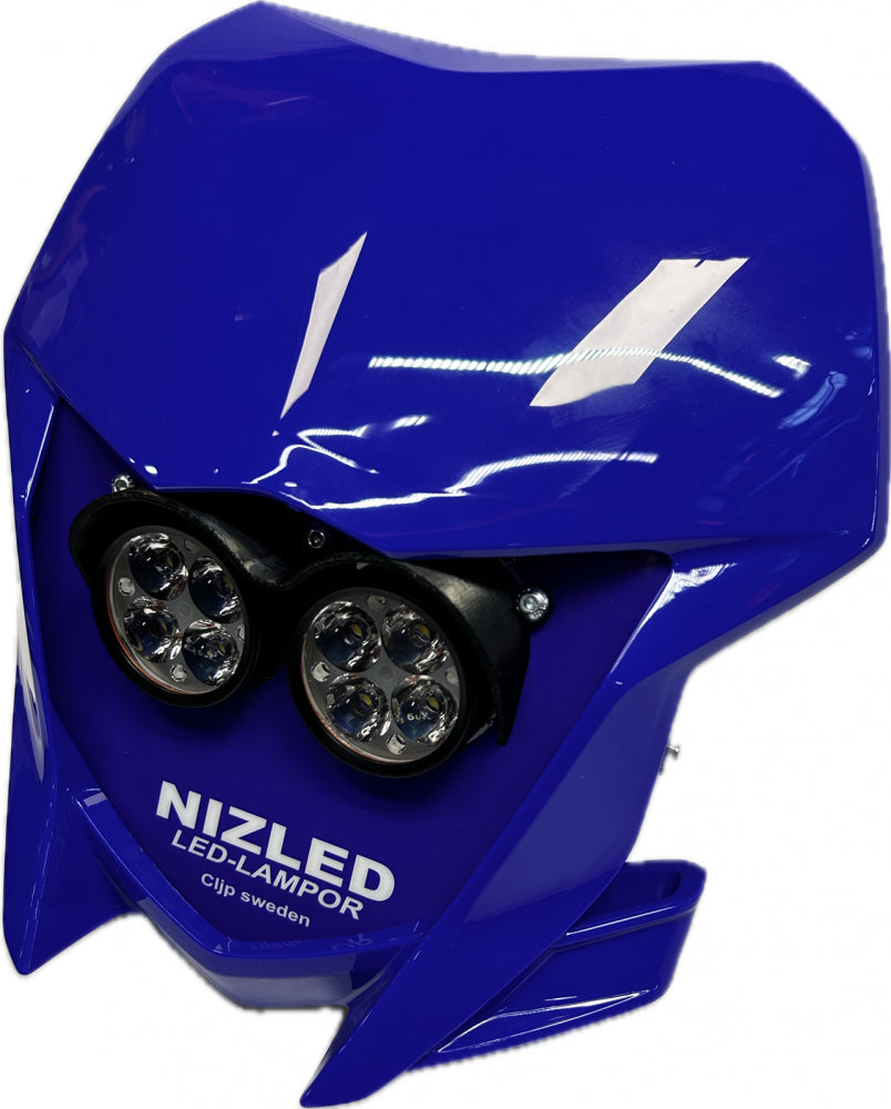 Dubbelkåpa insteg 80w Yamaha WR blå 2019-2025, NIZLED R40DRL