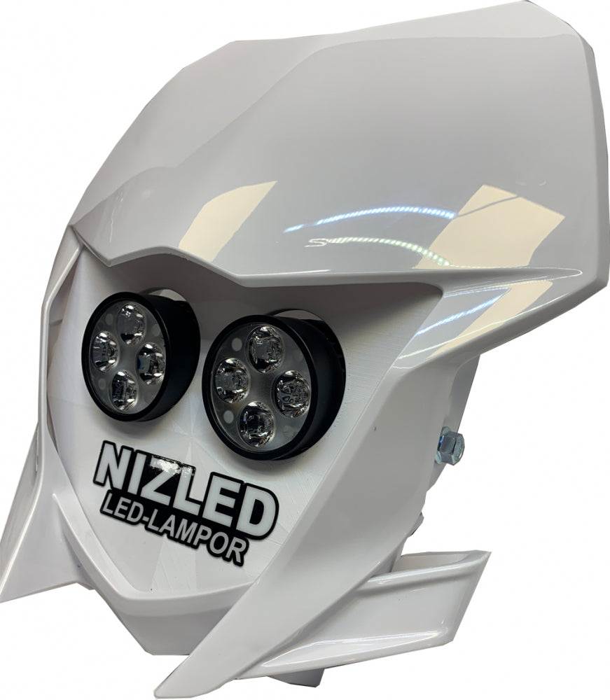 Dubbel lampkåpa varmvit 80w, Yamaha WR 2019-2026, vit, 2xE405K