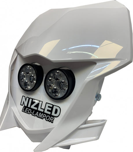 Dubbel lampkåpa kallvit 80w, Yamaha WR 2019-2026, vit, 2xE406k