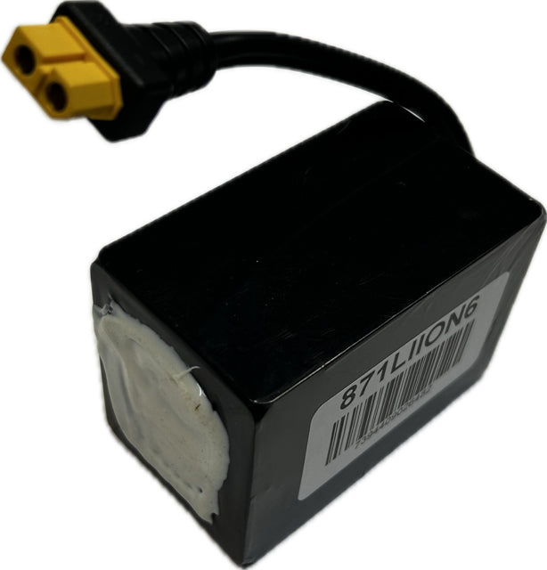 Li-ion batteri 16,8volt (2024) 6Ah Vapcell värsting celler, till E40F lyser 1,5h med dubbelkitt