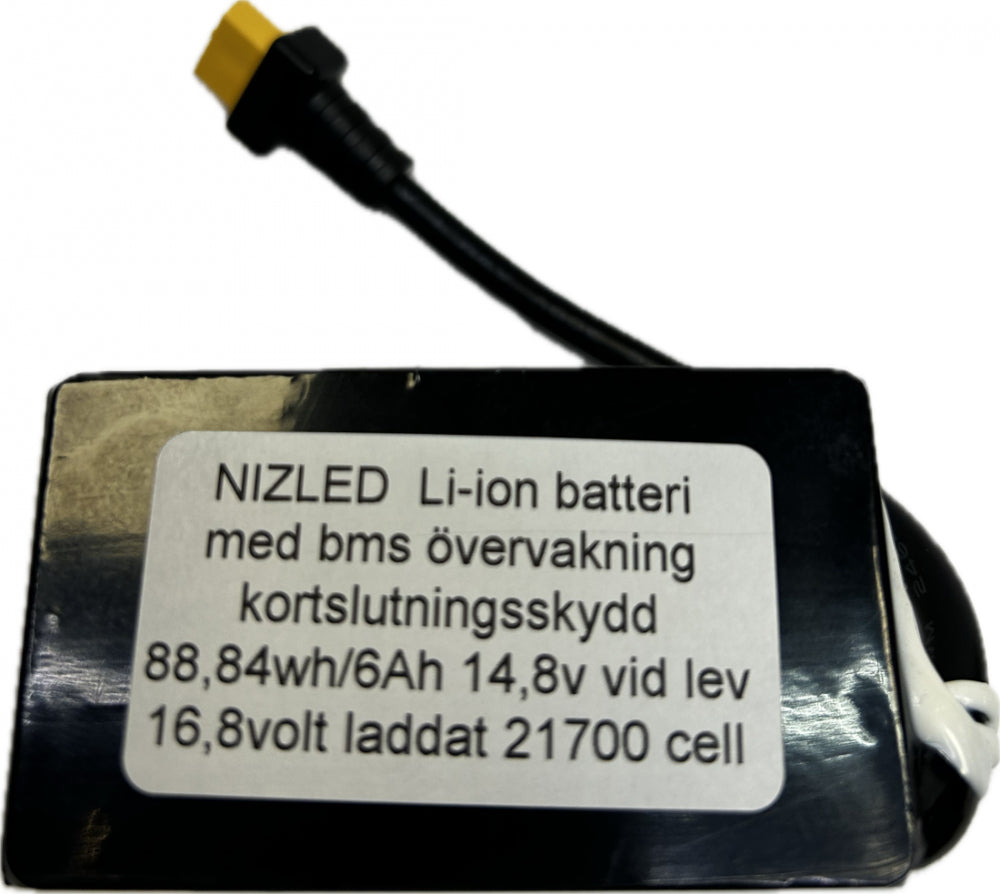 Li-ion batteri 16,8volt (2024) 6Ah Vapcell värsting celler, till E40F lyser 1,5h med dubbelkitt