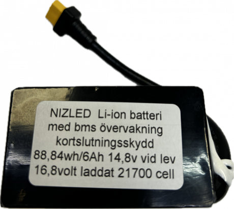 Li-ion batteri 16,8volt (2024) 6Ah Vapcell värsting celler, till E40F lyser 1,5h med dubbelkitt
