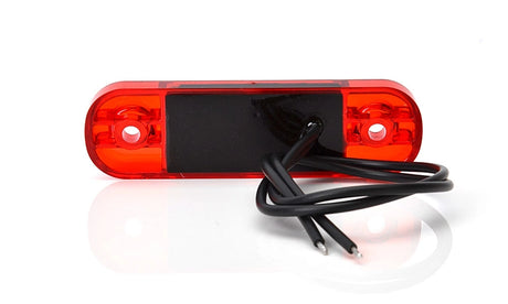 Strands Positionsljus Röd Slim 3 LED,9-36V IP68. E-Märkt.