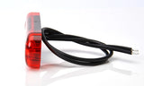 Strands Positionsljus Röd Slim 3 LED,9-36V IP68. E-Märkt.