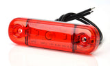 Strands Positionsljus Röd Slim 3 LED,9-36V IP68. E-Märkt.