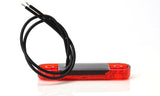Strands Positionsljus Röd Slim 3 LED,9-36V IP68. E-Märkt.