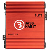 Bass Habit SPL ELITE 2100.1DF, monoblock med Tershine Purify S+