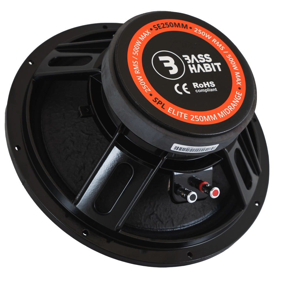 Bass Habit SPL Elite SE250M 10" midbas, styck