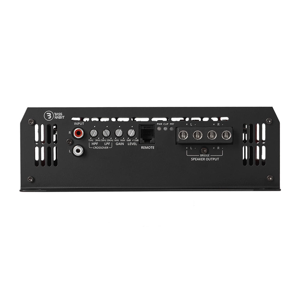 Bass Habit SPL ELITE 850.2DF, strömstarkt tvåkanaligt slutsteg