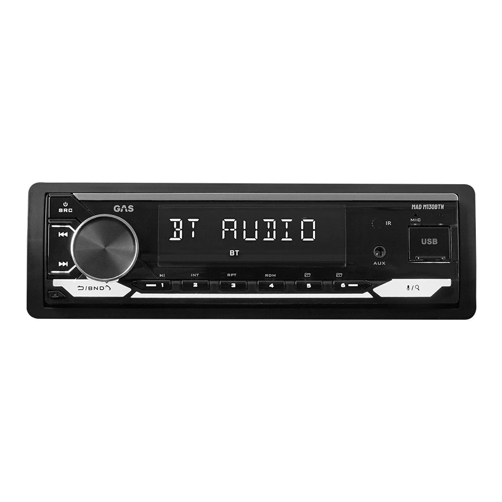 GAS MAD M130-BTN bilstereo med Bluetooth, DSP och 3 par lågnivå
