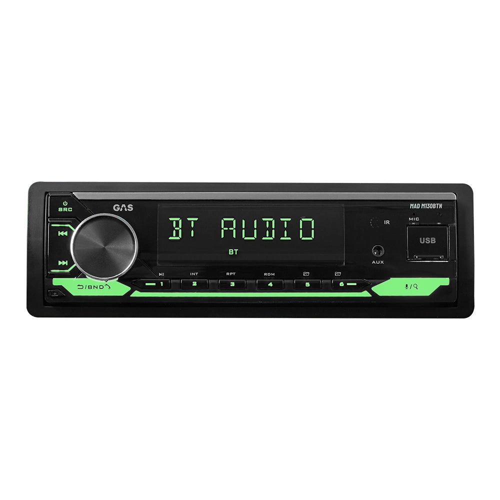 GAS MAD M130-BTN bilstereo med Bluetooth, DSP och 3 par lågnivå
