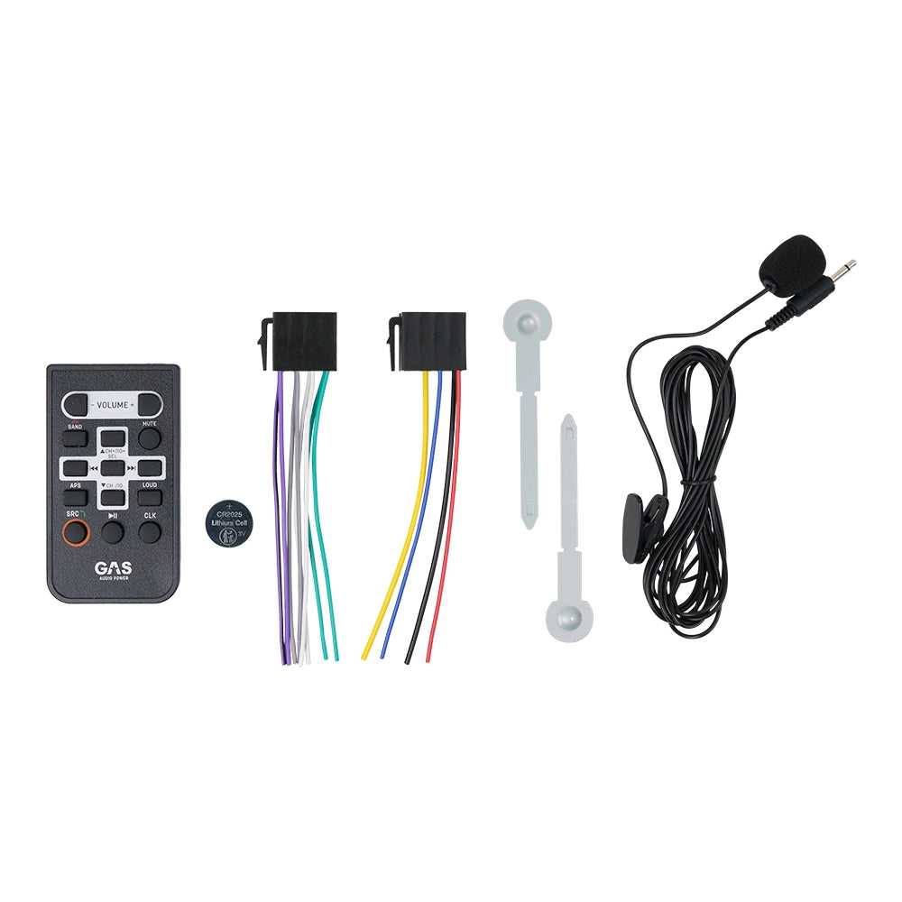 GAS MAX M140-BTX bilstereo med Bluetooth, 32-bit DSP och 3 par (4V) lågnivå