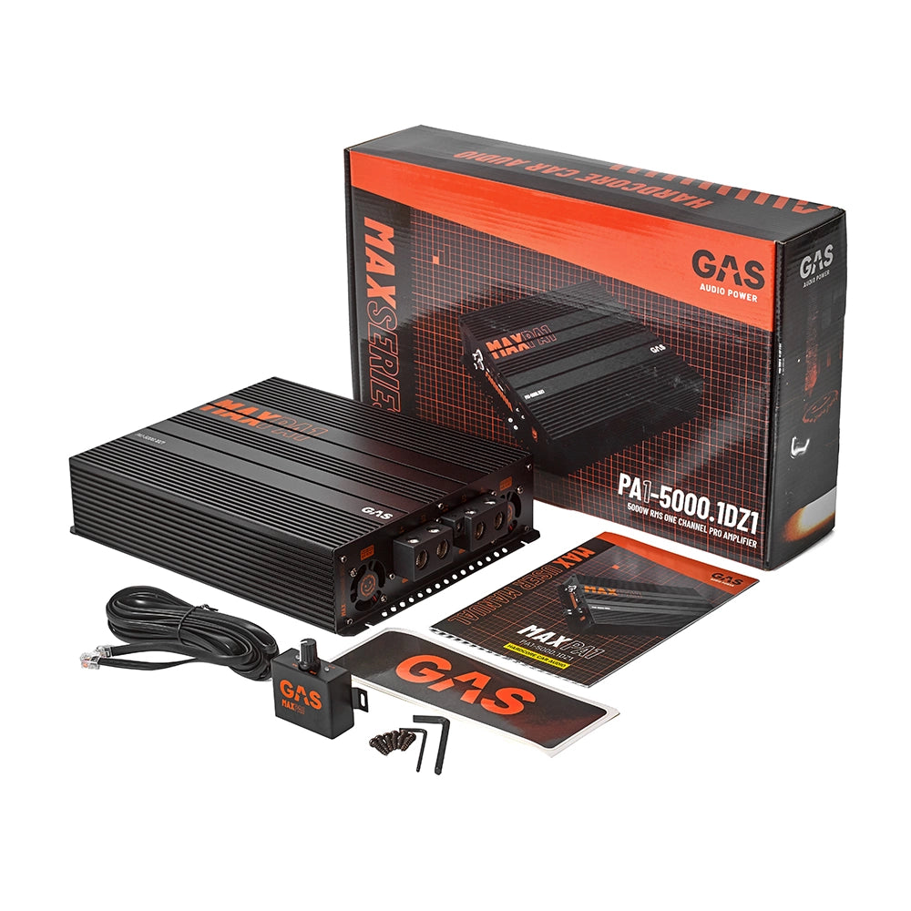 GAS MAX PA1-5000.1DZ1, galet kompakt och kraftfullt fullregistersteg