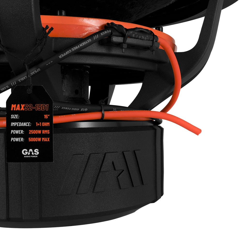2-pack GAS MAX S2-15D1, brutalt 15" baselement