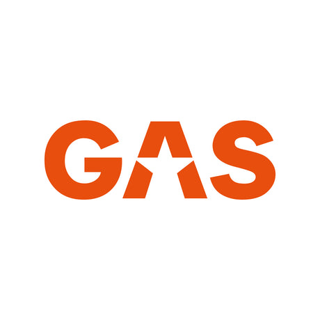 GAS-klistermärke 23x8cm, orange