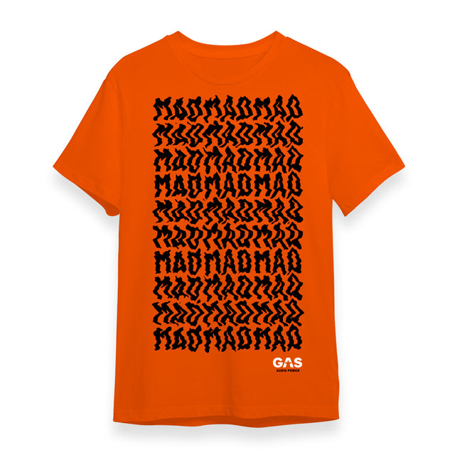 Orange GAS MAD T-shirt, medium