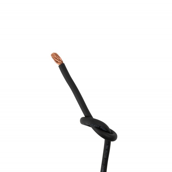 GAS MAX svart 21mm² OFC-strömkabel, pris per meter