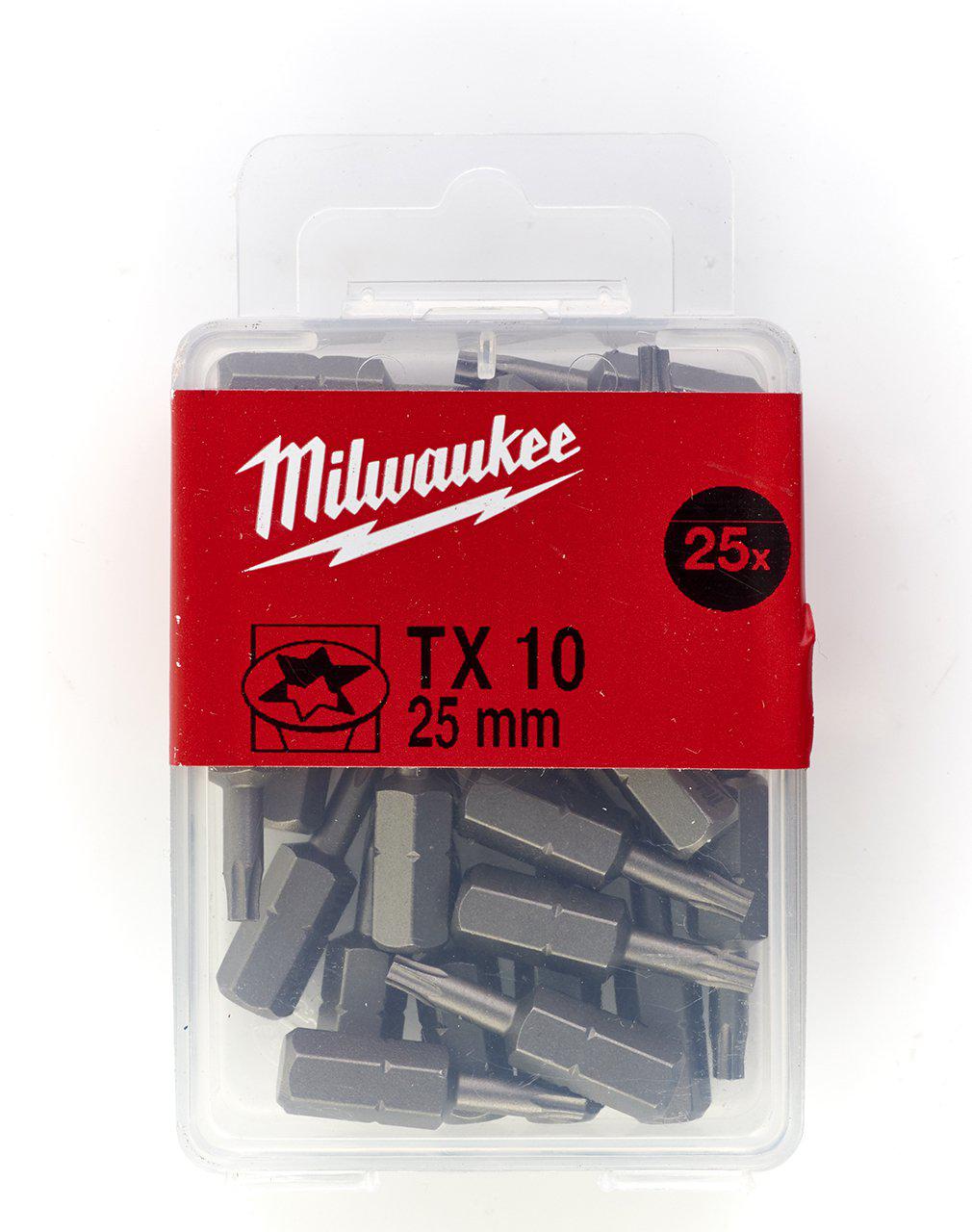 Milwaukee Bits TX10 X 25mm 25P