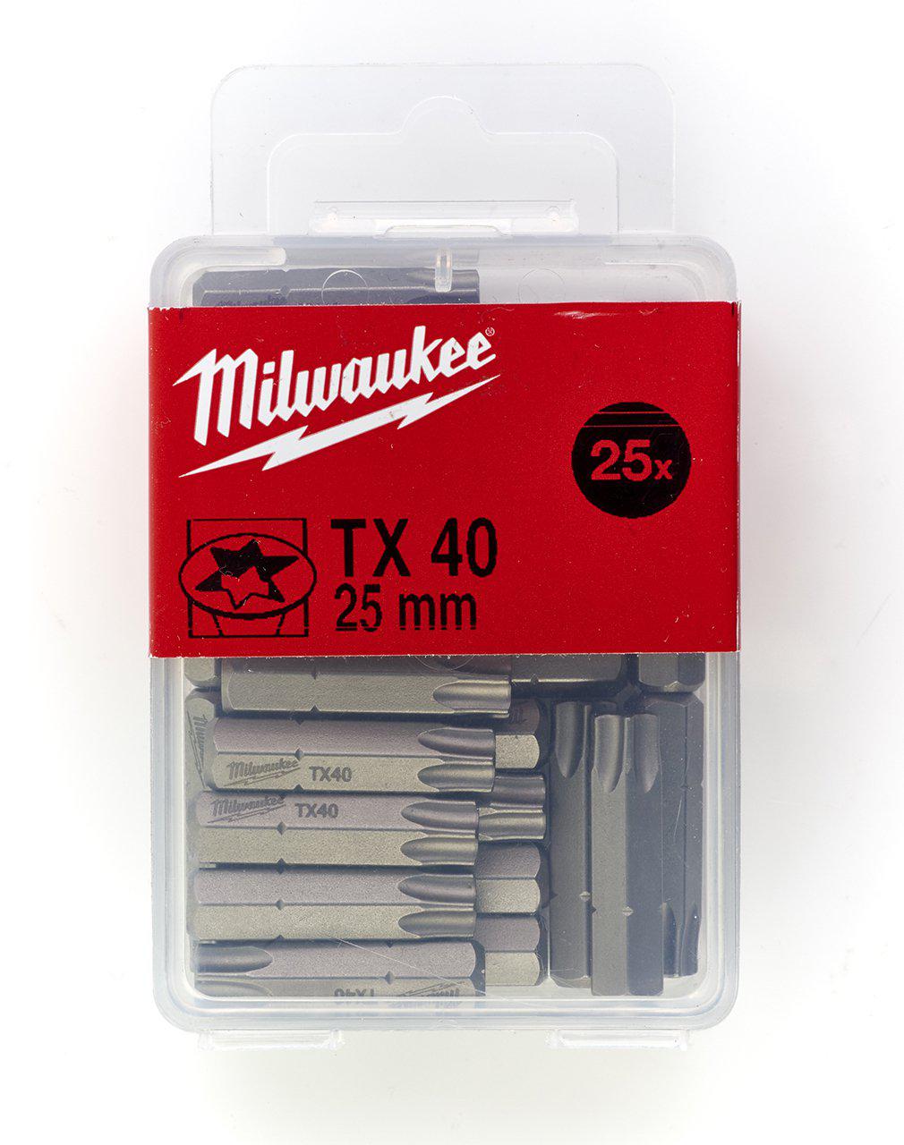 Milwaukee Bits TX40 X 25mm 25P