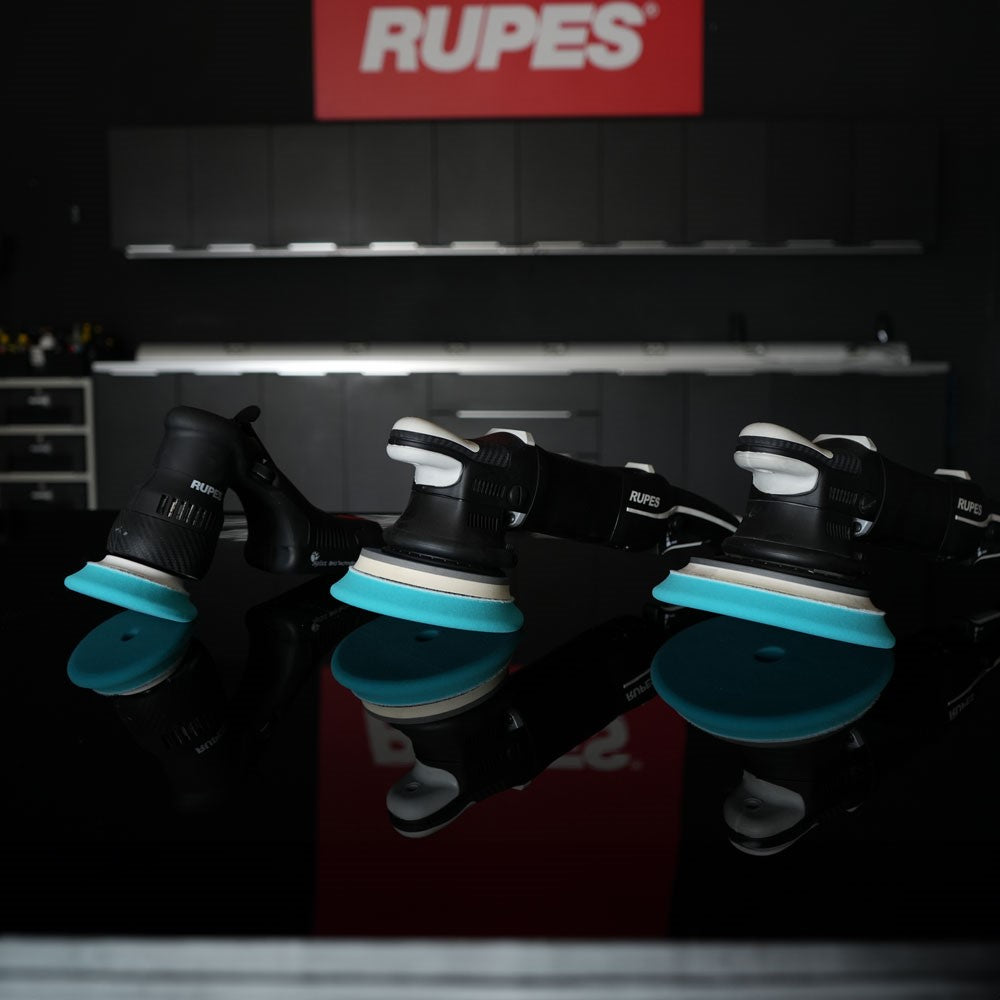 Rupes BigFoot Skumtrissa D-A Intermediate, Cyan – 80/100 mm